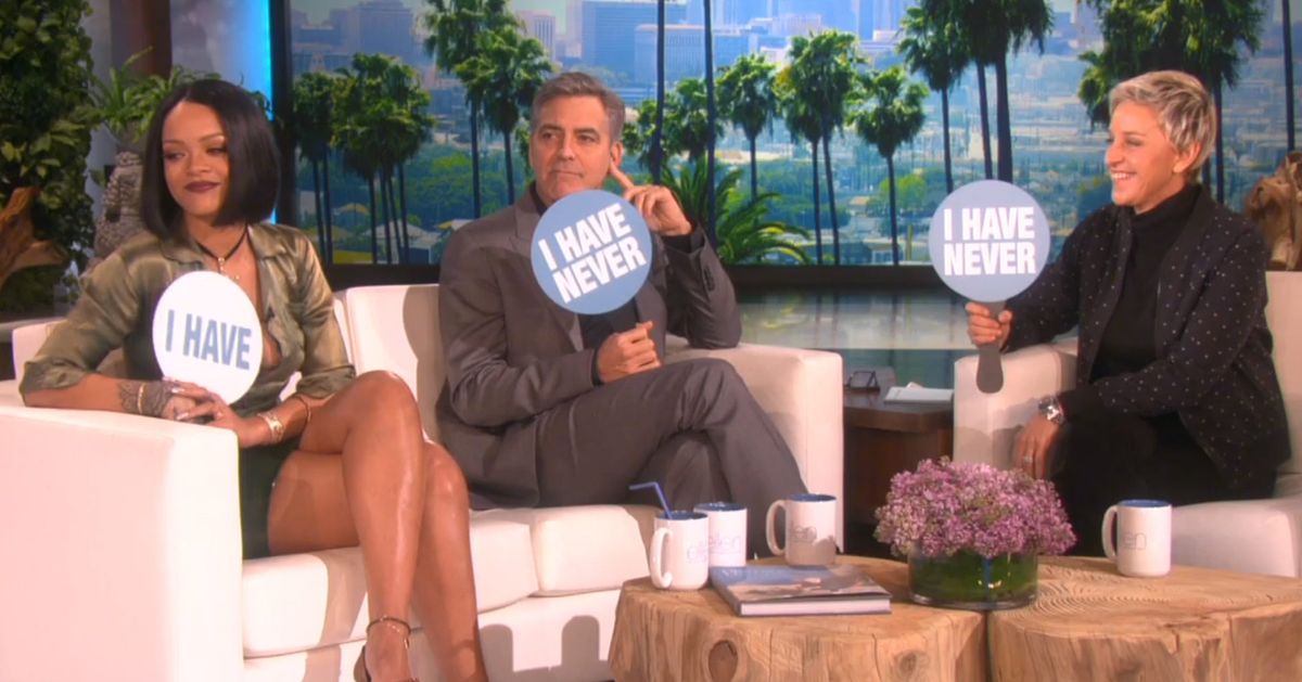 Rihanna And George Clooney Play Never Have I Ever Would Also Like You