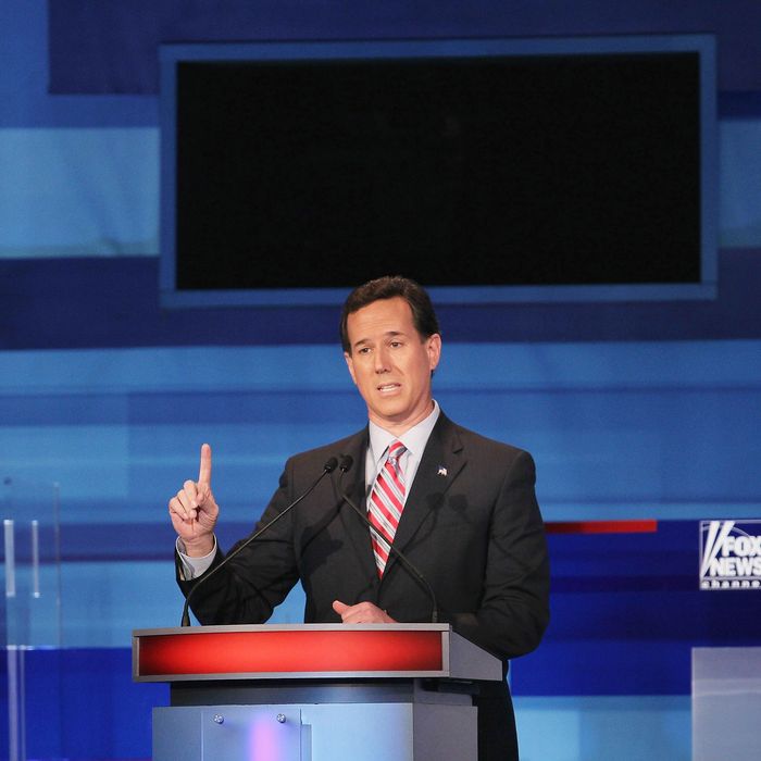 SIOUX CITY, IA - DECEMBER 15: Republican presidential candidate former U.S. Senator Rick Santorum (R-PA).
