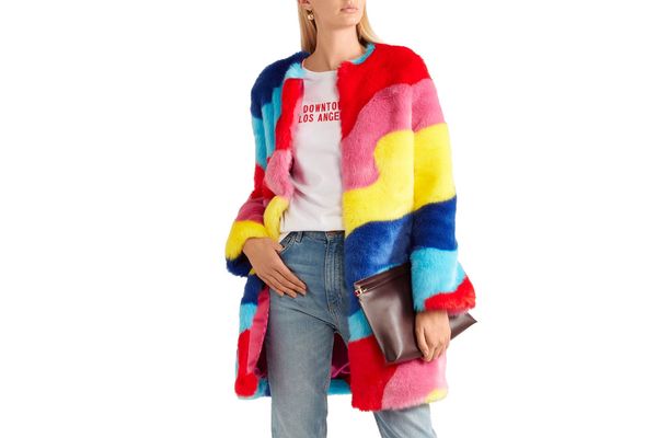 Mira Mikati Rainbow Wave Coat