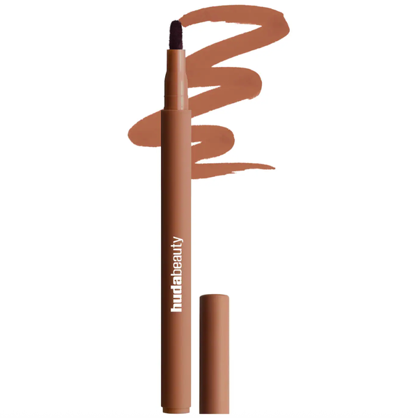 Huda Beauty Lip Contour Lip Stain for 12-Hour Wear - Toasty Brown