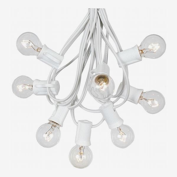 Novelty Lights 25 Foot G30 Outdoor Patio String Lights with 25 Clear Globe Bulbs