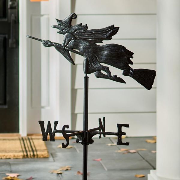 Grandin Road Witch Cast Metal Weathervane