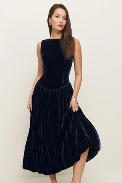 Reformation Elvira Velvet Dress