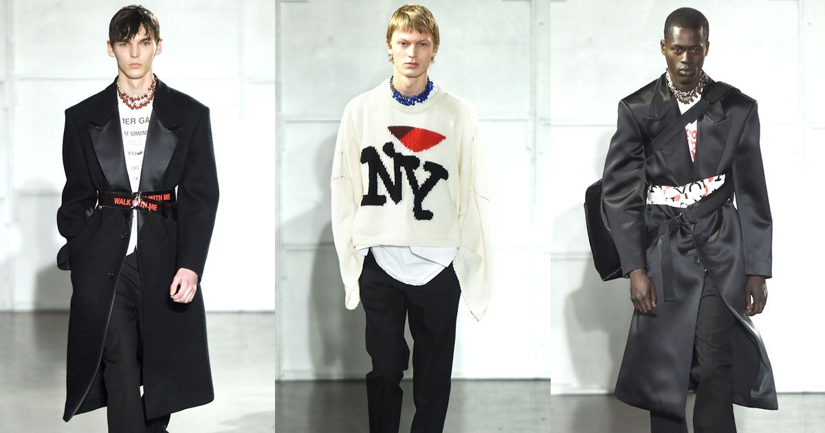 Raf Simons’s Men’s Show Was a Little Love Note to New York