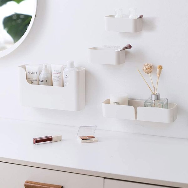 Mini Plant Wall Holder Tiny Shelf for Wall, Small Floating Shelves Adhesive  Shelves, Clear Acrylic Shower Shelf 