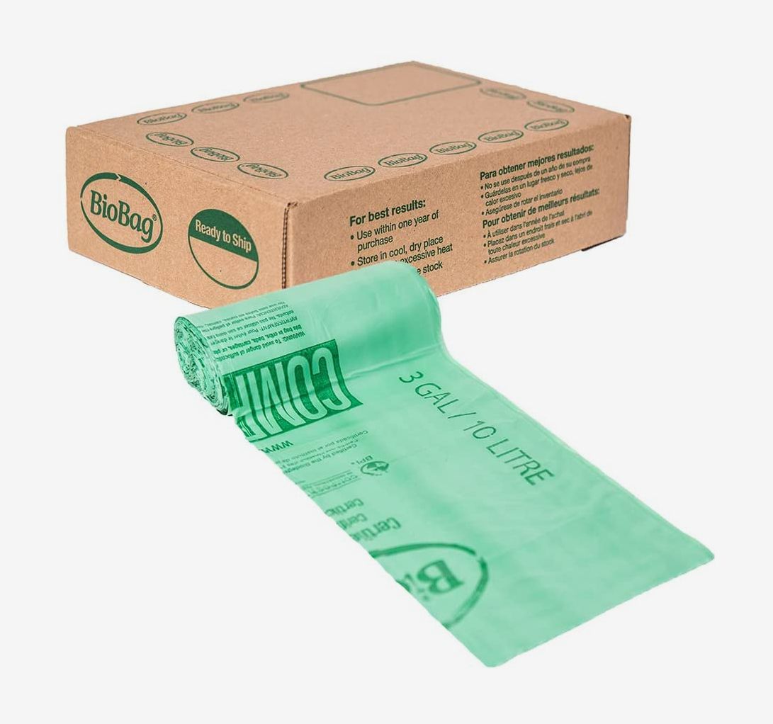 White Bblie 20 Liter Compostable Biodegradable Bin Liners 90 Bags 