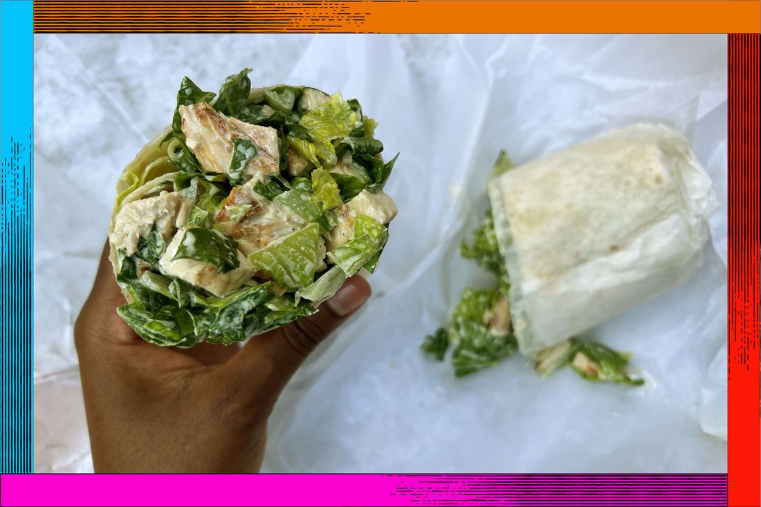 Caesar Chicken Salad Lunch Wraps - Project Meal Plan