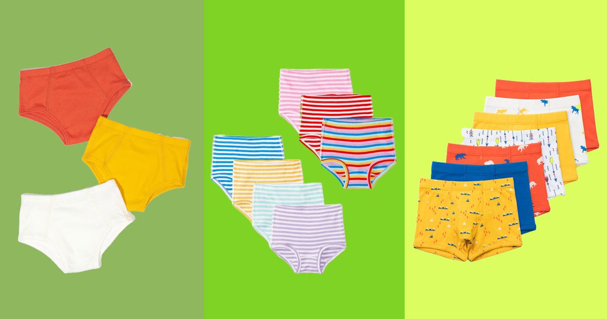 6-Pack Baby 100% Cotton Underwear Little Girls' Briefs Toddler Undies  Panties