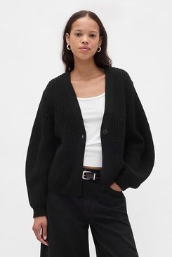 Gap Barrel-Sleeve Cardigan Sweater