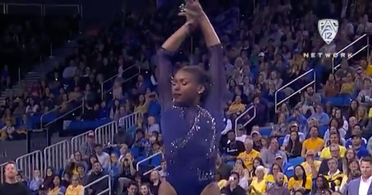 Watch Ucla Gymnast Nia Dennis Viral Beyoncé Floor Routine 