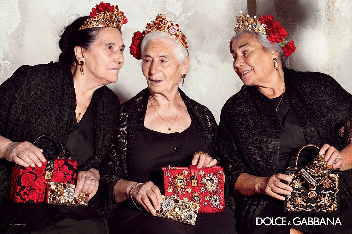 Dolce & Gabbana Ads Feature Awesome Old Ladies
