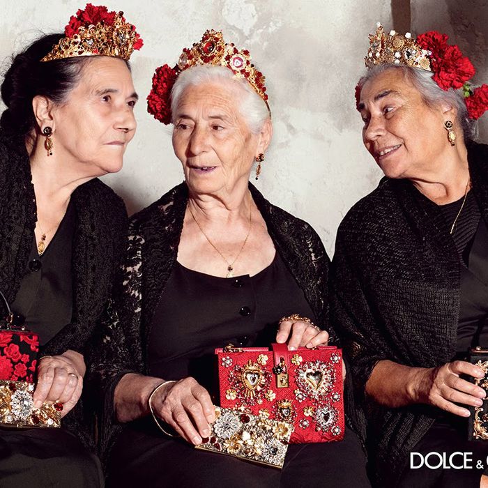 Dolce Gabbana Ads Feature Awesome Old Ladies