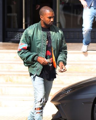 Kanye Wore a Confederate Flag to Barneys