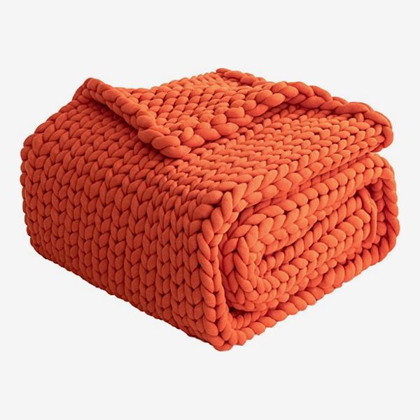 ZonLi Weighted Chunky Knit Throw Blanket