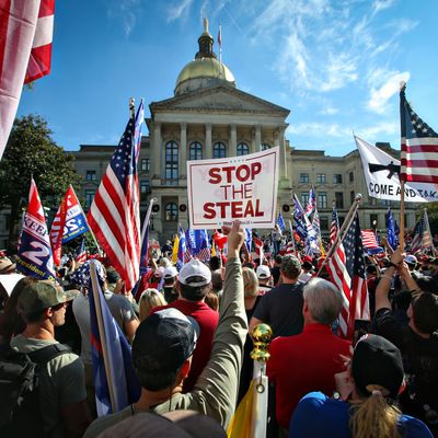 A rally to overturn the 2020 presidential election results, Georgia.