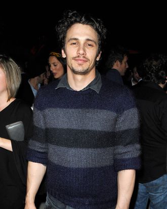 Actor James Franco at the smartwater CAA party on the vitaminwater Rooftop on September 11, 2011 in Toronto, Canada.