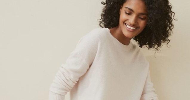 white company cashmere jumper