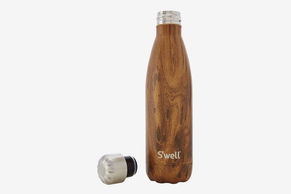 S'well Stainless Steel Water Bottle, 17oz, Teakwood