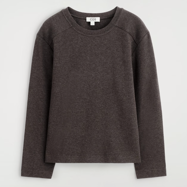 Cos Cotton Long-Sleeved Top