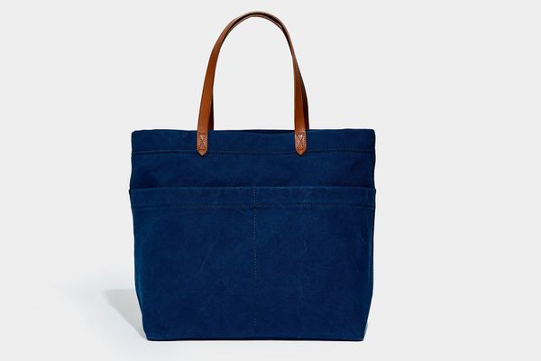 Madewell x Hedley & Bennett Leather-Strap Canvas Tote