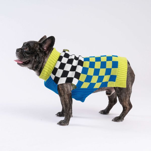 Verloop Checkerboard Dog Sweater