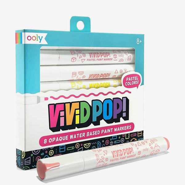 Ooly Vivid Pop Pastel Set of 8 Super Bright Water Based Paint Markers