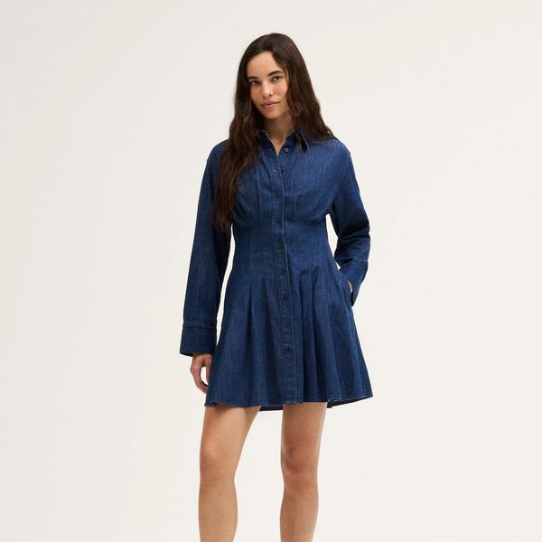 Madewell The Chrissy Denim Mini Shirtdress