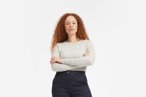 Everlane Cashmere Crew, Frost Donegal