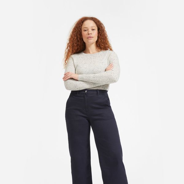 Everlane Cashmere Crew, Frost Donegal