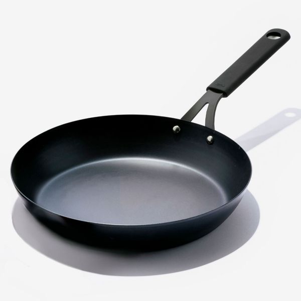 OXO Carbon Steel Obsidian Series 8-Inch Frypan with Silicone Sleeve