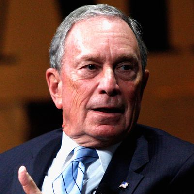 SAN FRANCISCO, CA - OCTOBER 08: Bloomberg LP Founder Michael Bloomberg speaks onstage during 