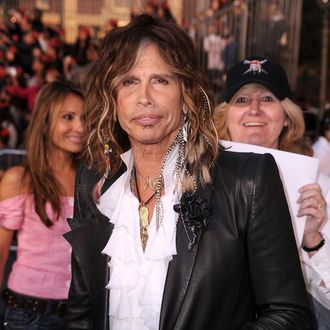 ANAHEIM, CA - MAY 07: Musician Steven Tyler arrives at premiere of Walt Disney Pictures' 