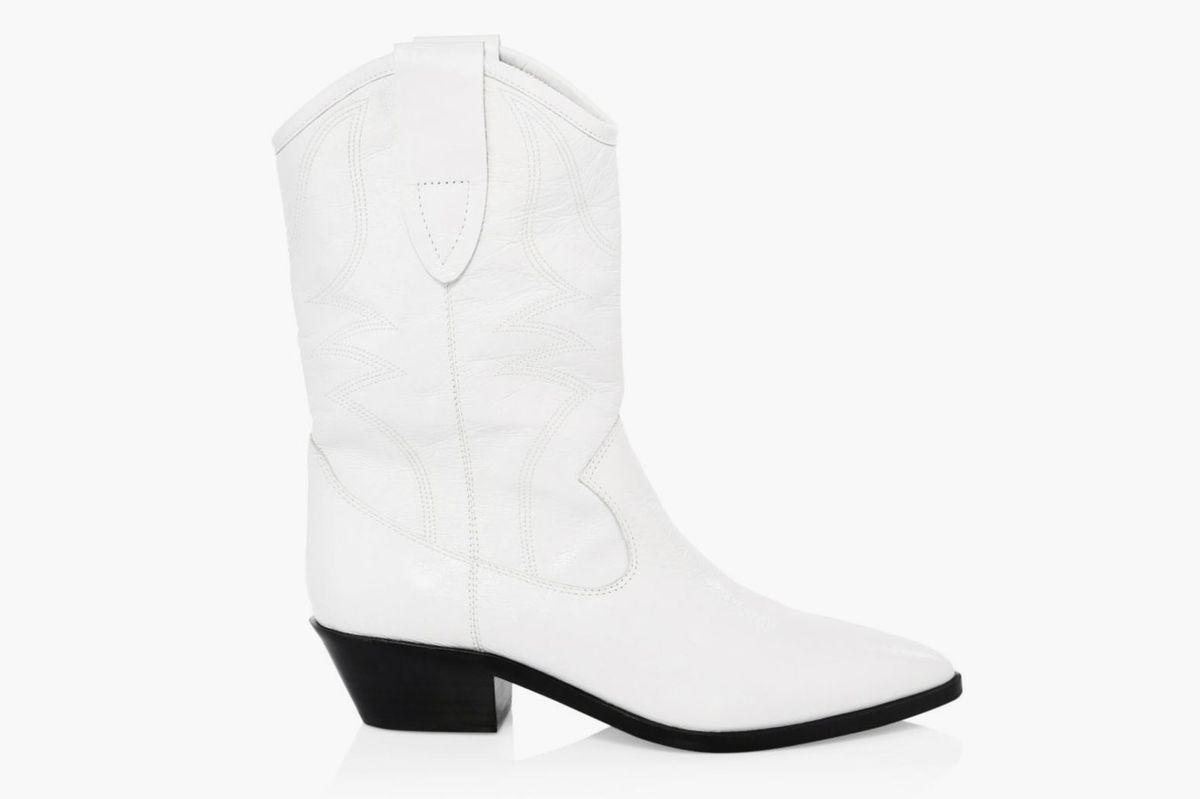 white low cowboy boots