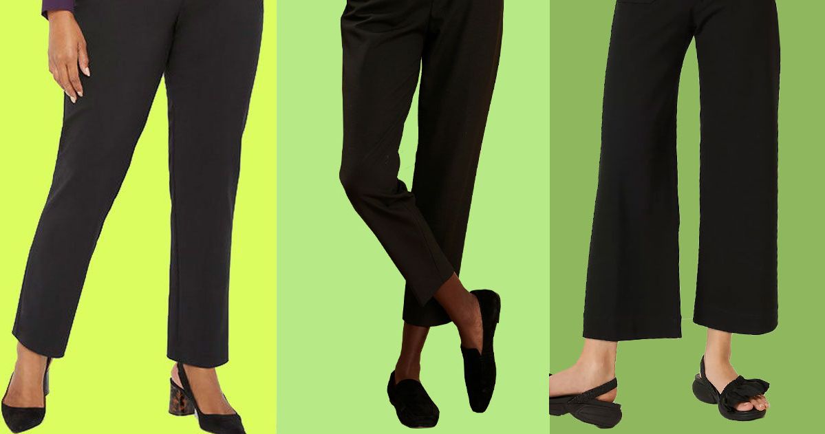 best black work pants for curvy figure