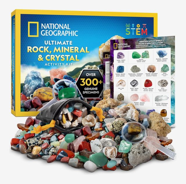 National Geographic Rock Collection – 300+ Piece Gemstones and Crystals Set