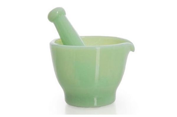 Rosso Glass Mortar and Pestle
