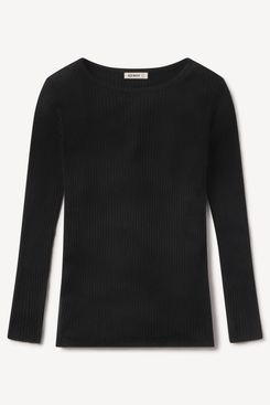 Buck Mason Featherweight Silk Cashmere Bateau Neck L/S