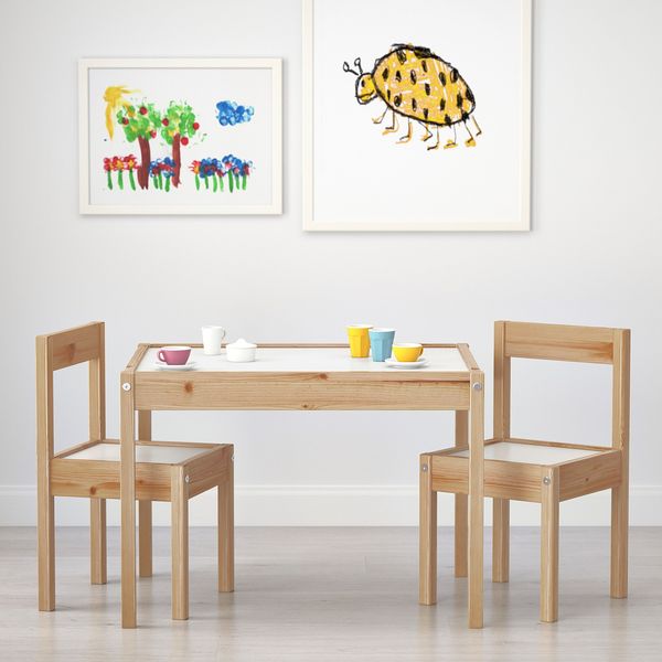 Ikea Lätt Children's Table and Two Chairs