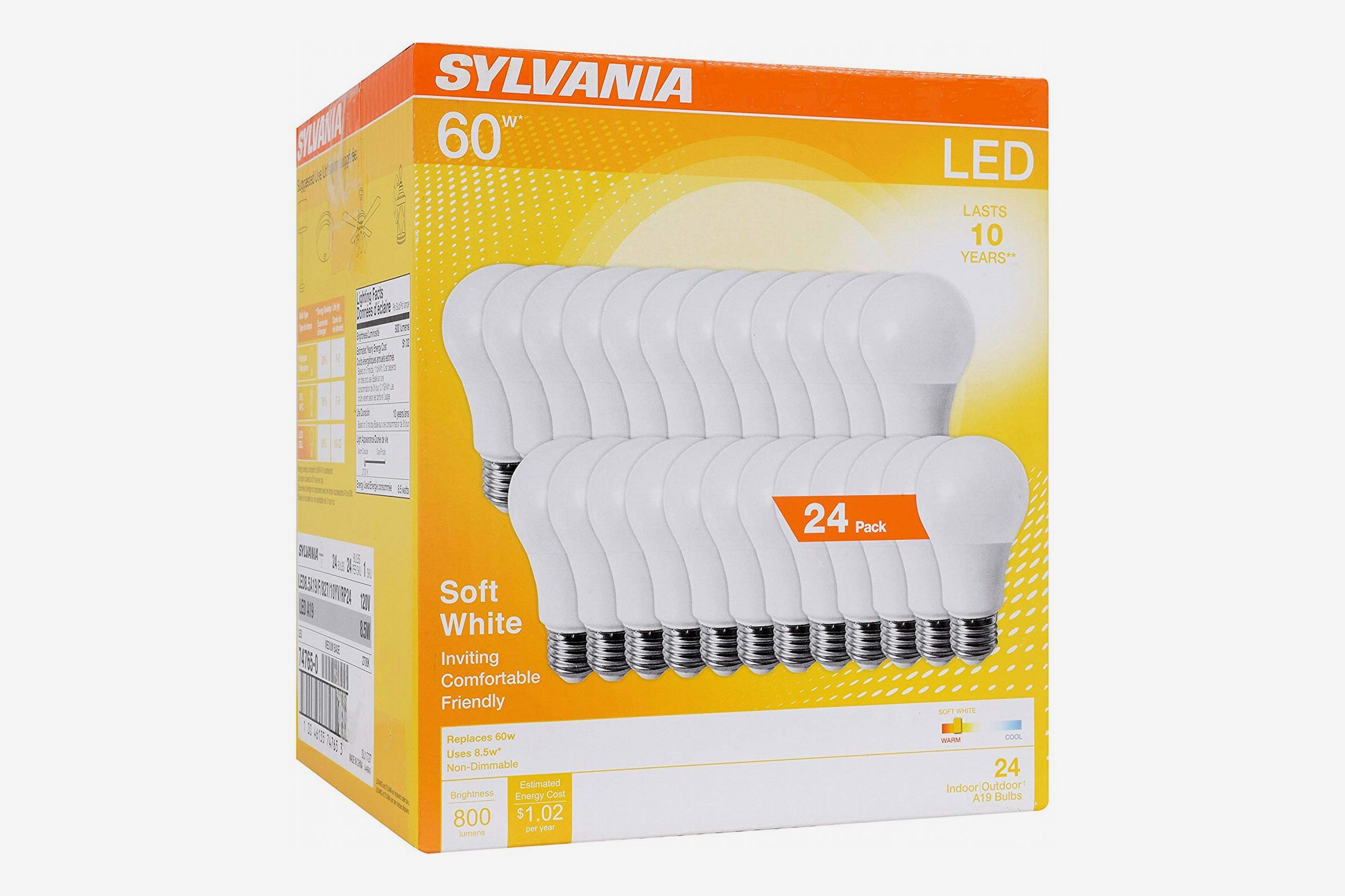 65W equivalent 9W E26/24 1-pack SYLVANIA LED BR30 Reflectop Lamp 800 lumen Medium Base 3500K Soft White 