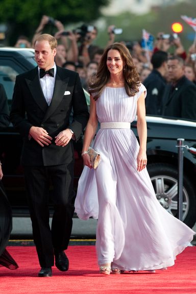 LOS ANGELES, CA - JULY 09:  Catherine, Duchess of Cambridge and Prince William, Duke of Cambridge arrive at the 2011 BAFTA Brits To Watch Event at the Belasco Theatre on July 9, 2011 in Los Angeles, California. The newlywed Duke and Duchess of Cambridge were in attendance on the ninth day of their first joint overseas tour visiting Canada and the United States. (Photo by Mark Large - Pool/Getty Images)