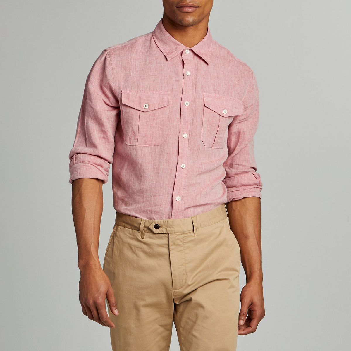 Mens Top Blouse,KYLEON Mens Cotton Linen Long Sleeve Casual Button Down Shirts Regular Fit Pockets Summer Beach Shirts 