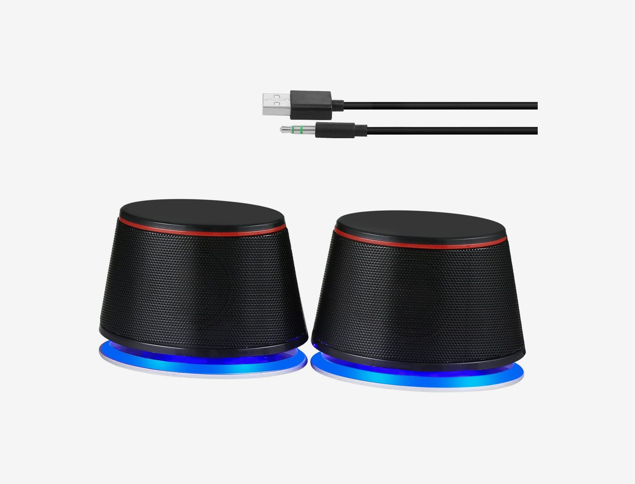 Dual Speaker USB Wired Speaker Integrated Power Supply & Audio Heavy Bass Mini Wire Speaker Wired Speaker