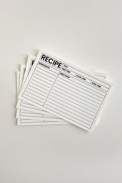 Letterpress Recipe Card Set