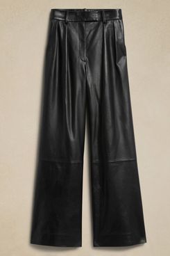 Banana Republic Cruise Leather Wide-leg Pant