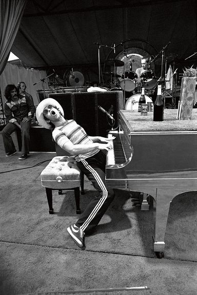 Even at rehearsal, John performed.