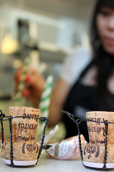 One cocktail included Raventos, a cava using biodynamically farmed grapes.