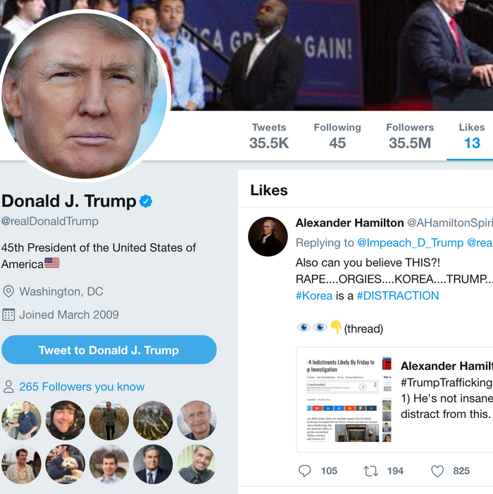 President Likes Tweet About Trump Sex Trafficking Conspiracy