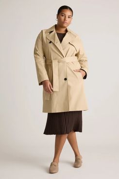 Quince Comfort Stretch Trench Coat