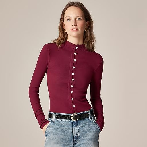 J.Crew Perfect Rib Cardigan Top