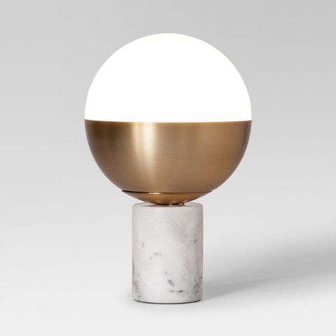 Project 62 Geneva Glass Globe Accent Lamp Brass
